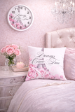 Dreams Come True - Paris Dreams Pink - Square Pillow