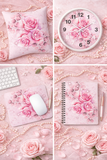 Spiral Notebook (Small) - Rosabella Bloom - Pink