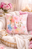 Paris Pink Watercolor - Square Pillow