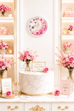 Blushing Rose Equestrian Horse - Wall Clock