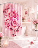 Shower Curtains - Rosabella Bloom - Pink