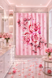 Shower Curtains - Rosabella Bloom - Pink