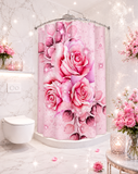 Shower Curtains - Rosabella Bloom - Pink