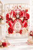 Ruby Diamond Roses Perfume Bottle - Shower Curtains