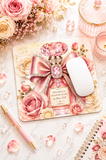 Rosabella Diamond Bow - Mouse Pad
