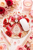Rudy Diamond Roses Perfume Bottle - Mouse Pad