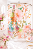 Paris Pink Watercolor - Shower Curtains