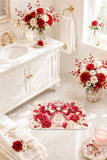 Ruby Diamond Roses Perfume Bottle - Bath Mat