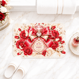 Ruby Diamond Roses Perfume Bottle - Bath Mat