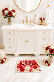 Ruby Diamond Roses Perfume Bottle - Bath Mat