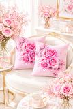 Square Pillow - Rosabella Bloom - Pink