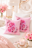 Square Pillow - Rosabella Bloom - Pink