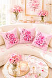 Square Pillow - Rosabella Bloom - Pink