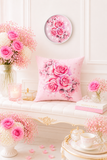 Square Pillow - Rosabella Bloom - Pink