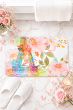 Paris Pink Watercolor - Bath Mat