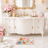 Paris Pink Watercolor - Bath Mat