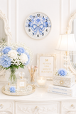 Duchess Blue Diamond Bow - Wall Clock