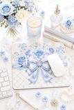 Duchess Blue Diamond Bow - Mouse Pad