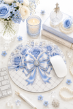 Duchess Blue Diamond Bow - Mouse Pad