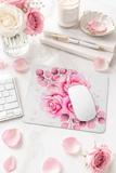 Mouse Pad - Rosabella Bloom - White