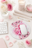 Mouse Pad - Rosabella Bloom - White