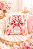 Rosabella Diamond Blush - Square Pillow