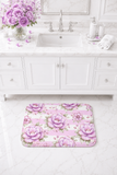 Lilac Sugar Blossom Stripes - Bath Mat