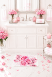 Bath Mat - Rosabella Bloom - White