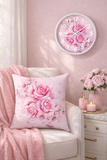 Wall Clock - Rosabella Bloom - Pink