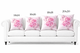Square Pillow - Rosabella Bloom - Pink