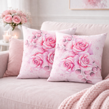 Square Pillow - Rosabella Bloom - Pink