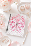 Candy Stripe Pink Couture - Spiral Notebook
