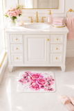 Bath Mat - Rosabella Bloom - White