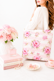 Pink Sugar Blossom Stripes - Tote Bag