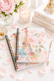 Paris Pink Watercolor - Spiral Notebook