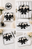 Ivory Noir Couture Diamond Bow - Mouse Pad