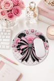 Pink Noir Couture Diamond Bow - Mouse Pad
