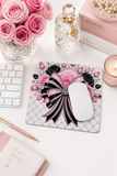 Pink Noir Couture Diamond Bow - Mouse Pad