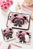 Pink Noir Couture Diamond Bow - Mouse Pad