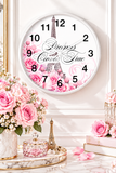 Dreams Come True - Paris Dreams Pink - Wall Clock