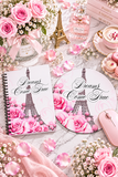 Dreams Come True - Paris Dreams - Pink - Mouse Pad