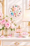 Paris Pink Watercolor - Wall Clock