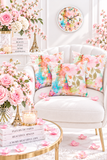 Paris Pink Watercolor - Wall Clock