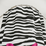 Shower Curtains-Glam Passion Pink Bow-Zebra-Black Glitter