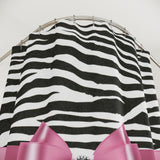 Shower Curtains-Glam Pink Bow-Zebra-Black Glitter
