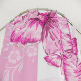 Shower Curtains-Pink Butterfly Duo-White