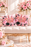 Blush Onyx Crown Royale - Square Pillow