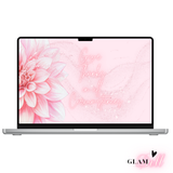 Give Thanks in All Circumstances – Pink Floral Glitter - Christian Desktop Wallpaper - Digital Download