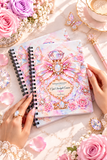 Opal Starlight Couture Perfume Bottle | Enchanted Birthstone Collection | October - Spiral Notebook