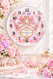 Opal Starlight Couture Perfume Bottle | Enchanted Birthstone Collection | October - Wall Clock